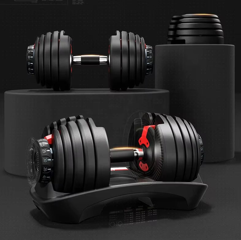 24KGS Adjustable Steel Dumbbells Set for Home Fitness Weight Training Equipment for Home Gym Use