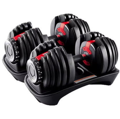 24KGS Adjustable Steel Dumbbells Set for Home Fitness Weight Training Equipment for Home Gym Use