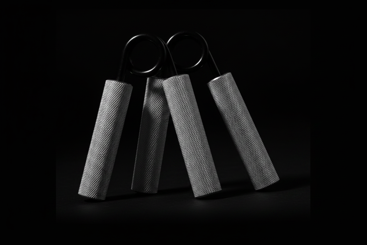 Hand Gripper on Black Background